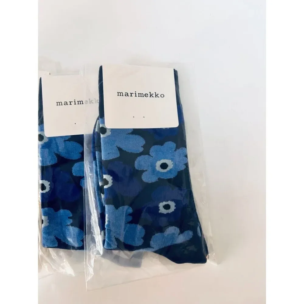 Marimekko Women's Socks Flower Printed Middle Socks